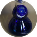 Pipe de couleur bleue en verre